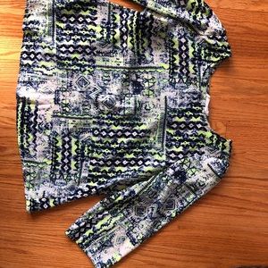 Printed butterfly back top